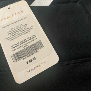 Fabletics 7/8 length Powerhold leggings - XS black